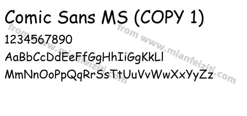 comic sans ms (copy 1)