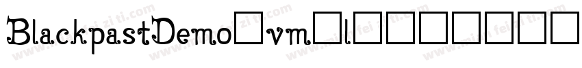 BlackpastDemo-vm2l9字体转换