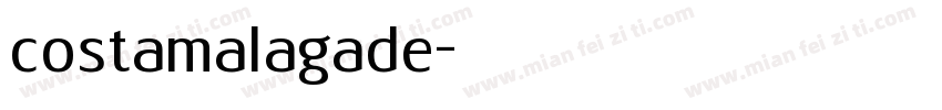 costamalagade字体转换