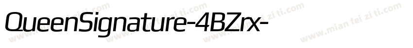 QueenSignature-4BZrx字体转换