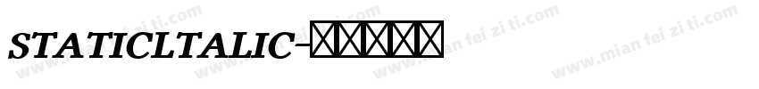 staticltalic字体转换