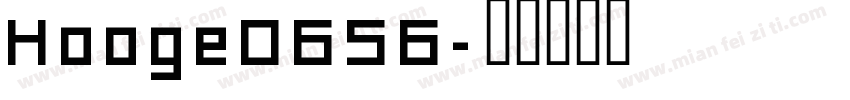 Hooge0656字体转换