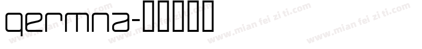 germna字体转换