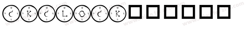 ckClock字体转换