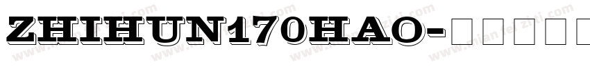 zhihun170hao字体转换