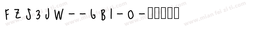 FZS3JW--GB1-0字体转换