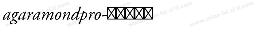 agaramondpro字体转换