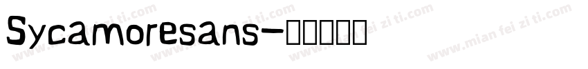 Sycamoresans字体转换