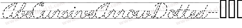 AbcCursiveArrowDotted字体转换