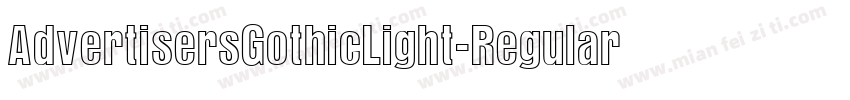 AdvertisersGothicLight-Regular字体转换