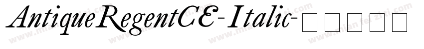 AntiqueRegentCE-Italic字体转换