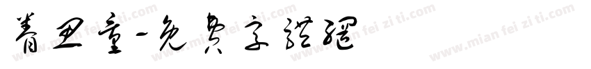 眷思量字体转换