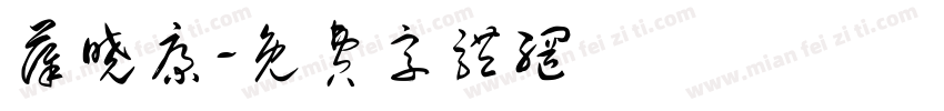 薛晓康字体转换