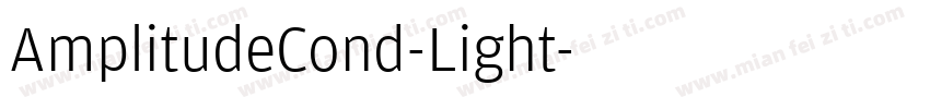 AmplitudeCond-Light字体转换