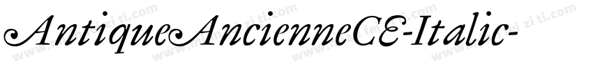 AntiqueAncienneCE-Italic字体转换