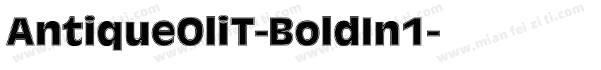 AntiqueOliT-BoldIn1字体转换