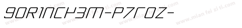 Gorinchem-p7ROZ字体转换