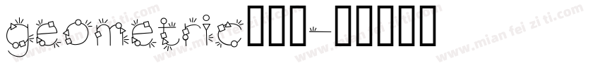 geometric无衬线字体转换