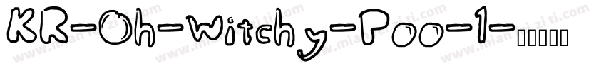 KR-Oh-Witchy-Poo-1字体转换