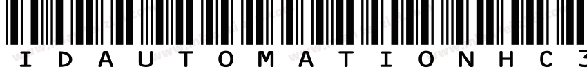IDAutomationHC39M字体转换