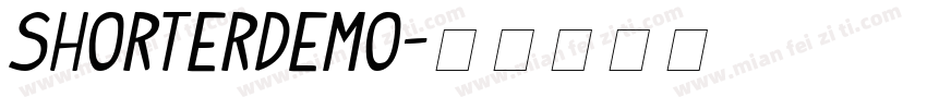 SHORTERdemo字体转换