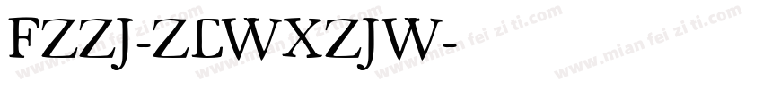 FZZJ-ZCWXZJW字体转换