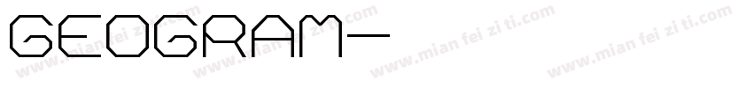 GEOGRAM字体转换