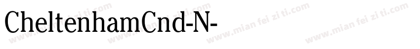 CheltenhamCnd-N字体转换