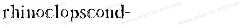 rhinoclopscond字体转换