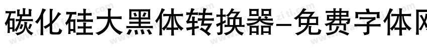 碳化硅大黑体转换器字体转换