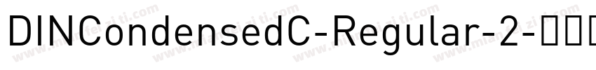 DINCondensedC-Regular-2字体转换