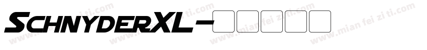 SchnyderXL字体转换