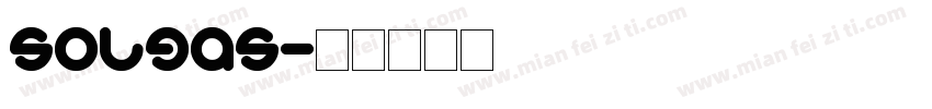 solgas字体转换