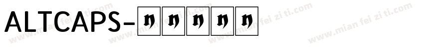 ALTCAPS字体转换