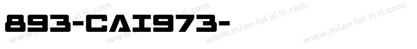 893-CAI973字体转换