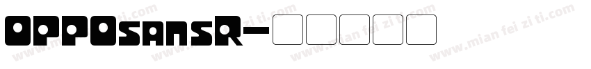 OPPOsansR字体转换