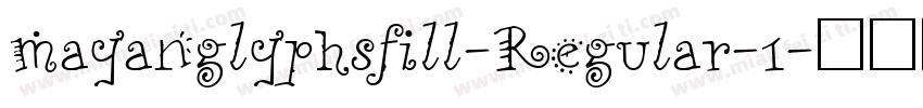 mayanglyphsfill-Regular-1字体转换