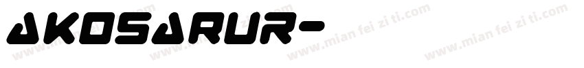 AKOsaruR字体转换