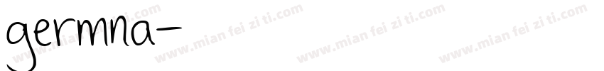 germna字体转换
