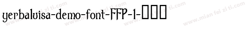 yerbaluisa-demo-font-FFP-1字体转换