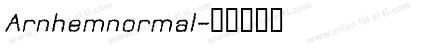 Arnhemnormal字体转换