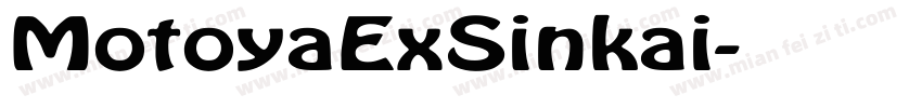 MotoyaExSinkai字体转换