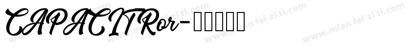 CAPACITRor字体转换