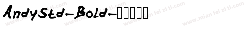 AndyStd-Bold字体转换