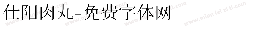仕阳肉丸字体转换