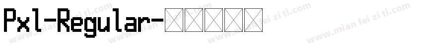 Pxl-Regular字体转换