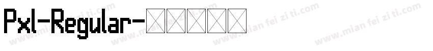 Pxl-Regular字体转换