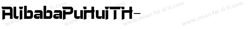 AlibabaPuHuiTH字体转换