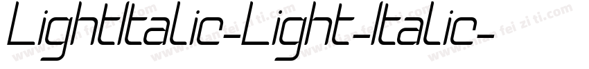 LightItalic-Light-Italic字体转换