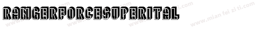 rangerforcesuperital字体转换